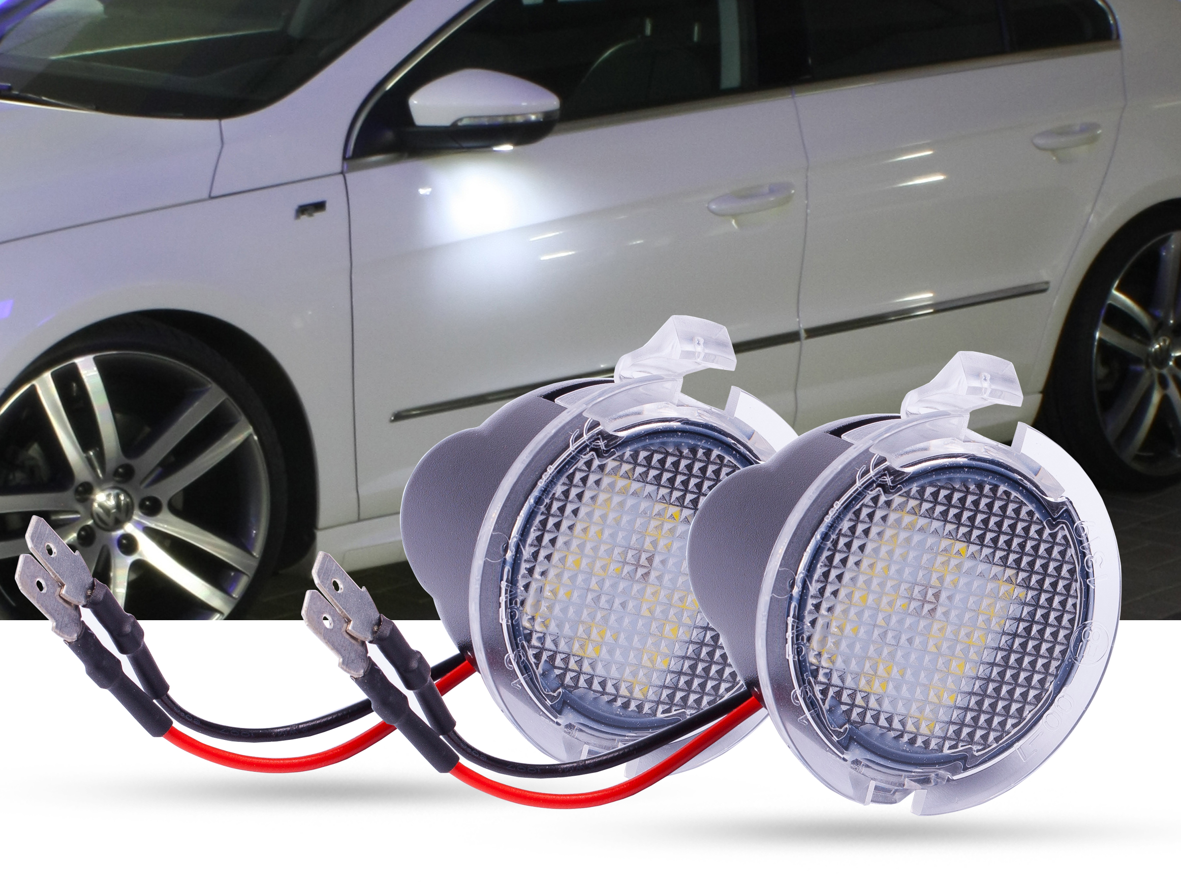 Umfeldbeleuchtung - Aussenspiegel Ford Ranger LED - ZYMEXX Fahrzeugtechnik  GmbH