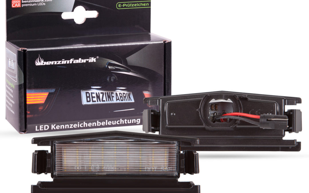 LED Kennzeichenbeleuchtung mit E-Prüfzeichen