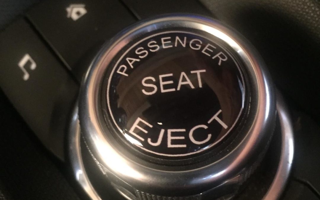 Emblem passenger seat eject PSE